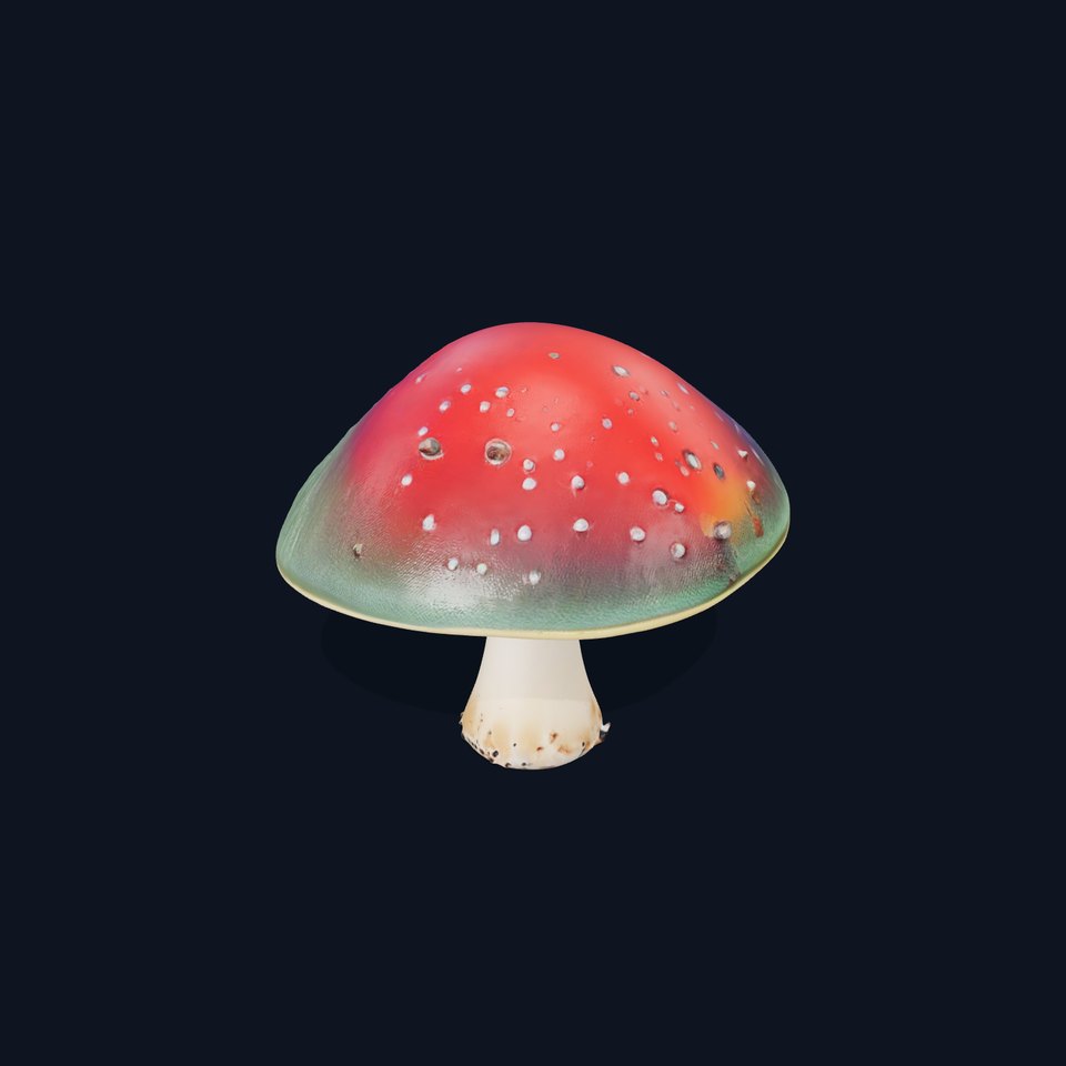 Iridescent Mushroom model pack
